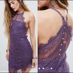 ✨Free People✨ Purple lace dress Size S
